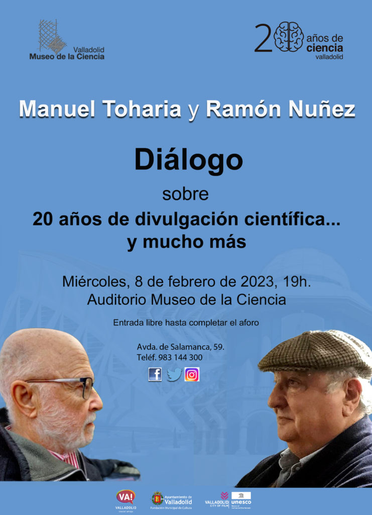 Cartel conferencia Moncho y Manuel